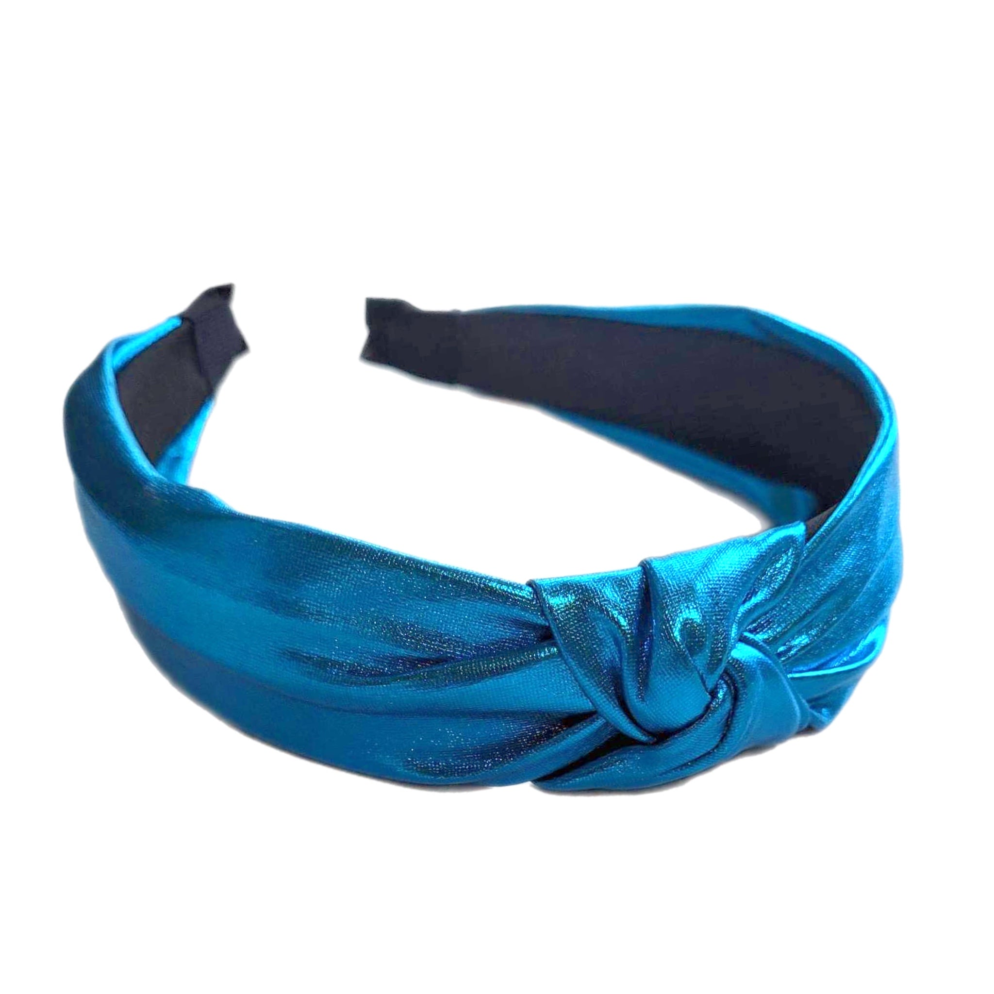 Turquoise Metallic Knotted Headband