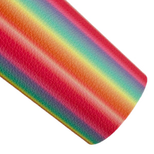 Rainbow Ombre#2 Premium Faux Leather