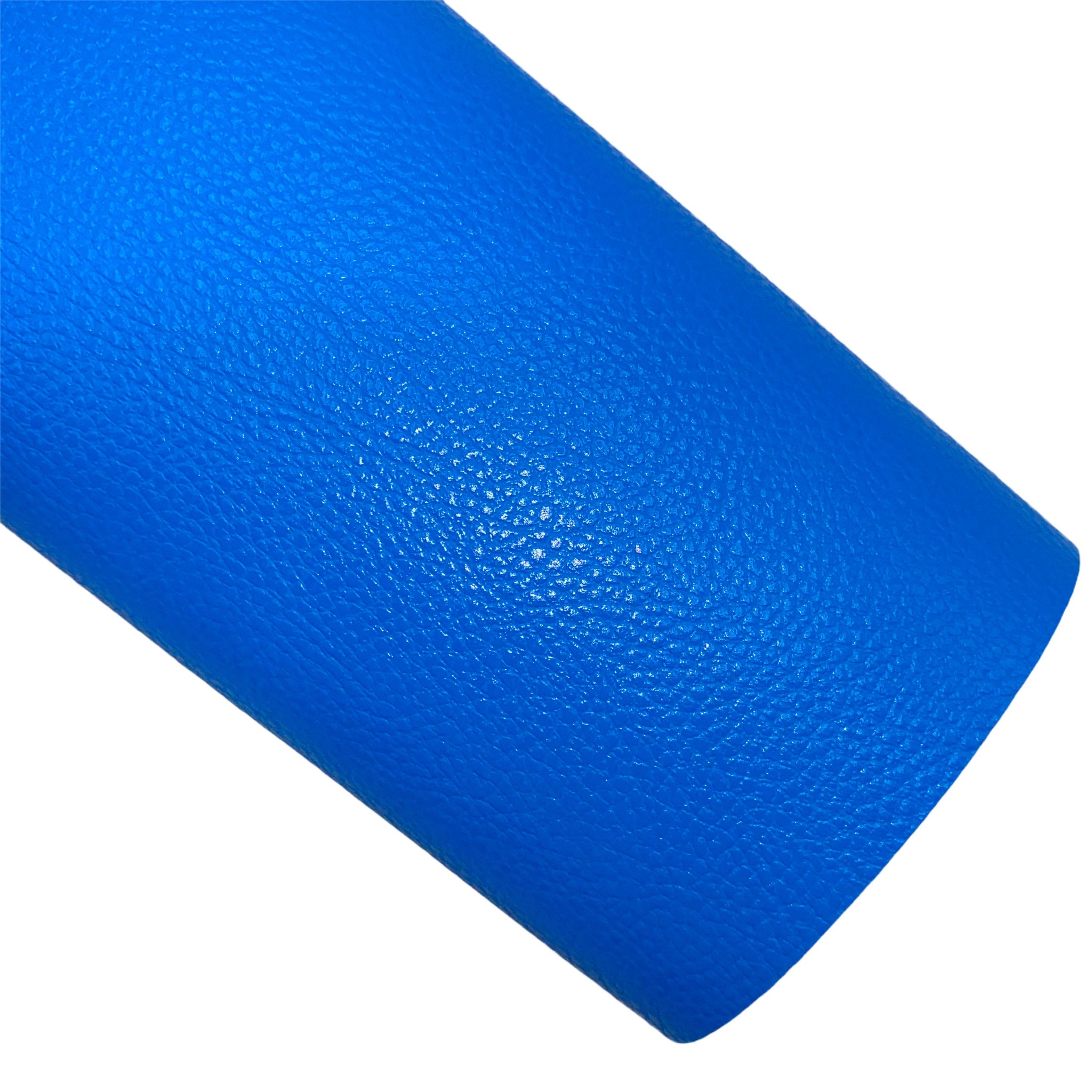 Bright Blue Pebbled Faux Leather
