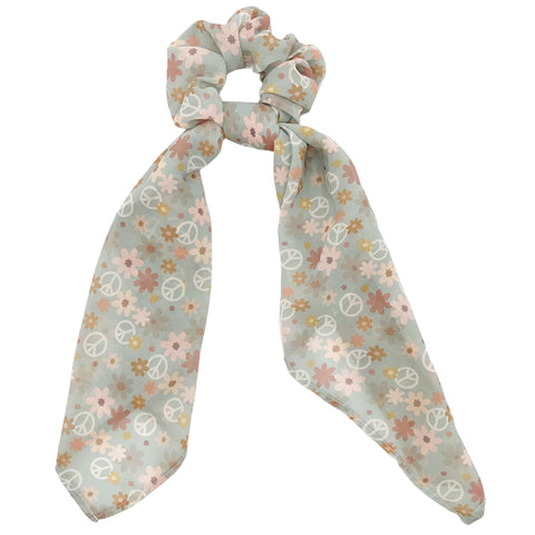 Groovy Girl Chiffon Scarf Scrunchie